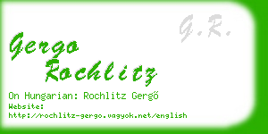 gergo rochlitz business card